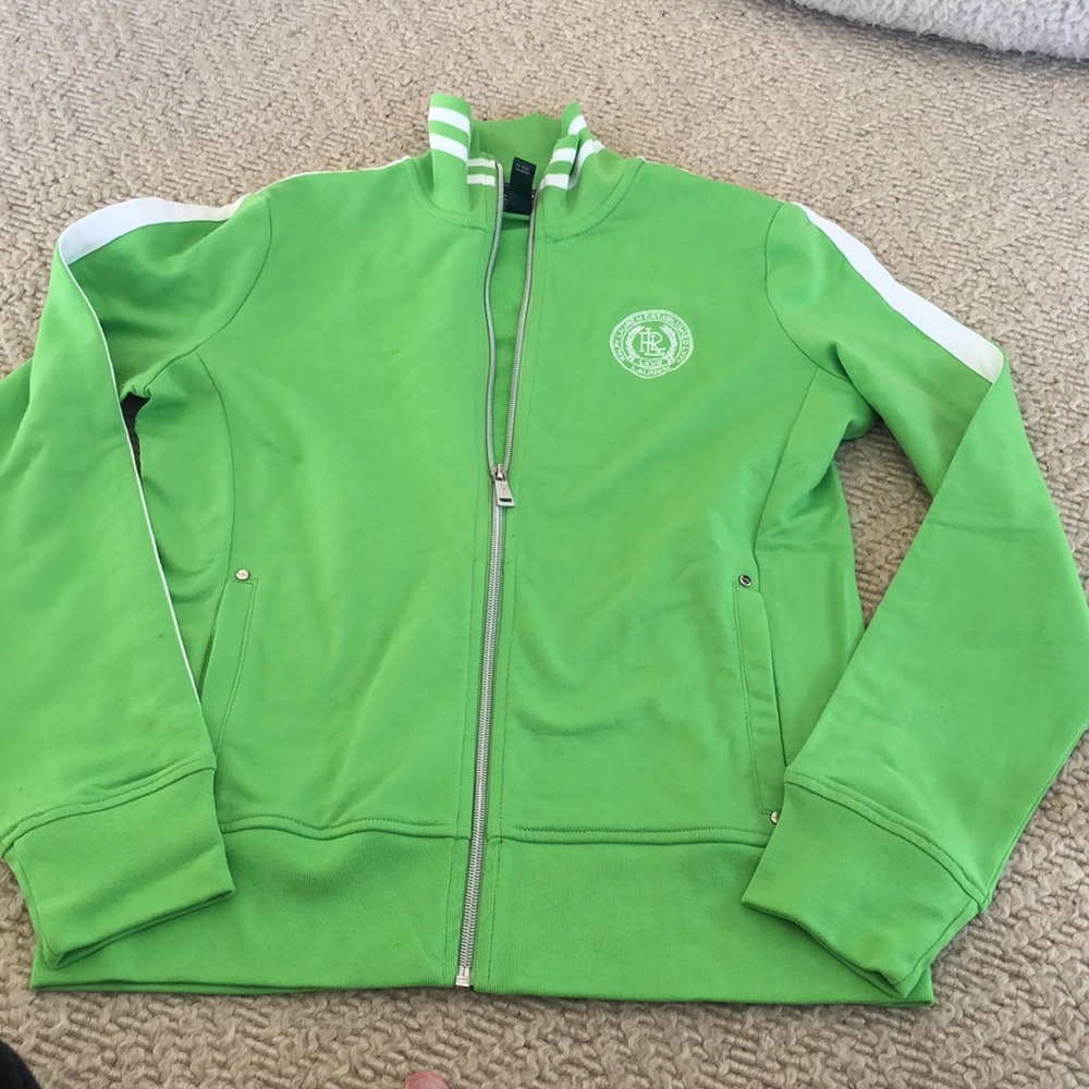 NWOT LRL Lauren Active Ralph Lauren neon trend zip up jacket